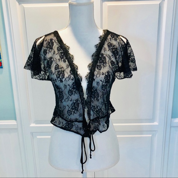 Free People Other - Free People Intimately Black Lace Top